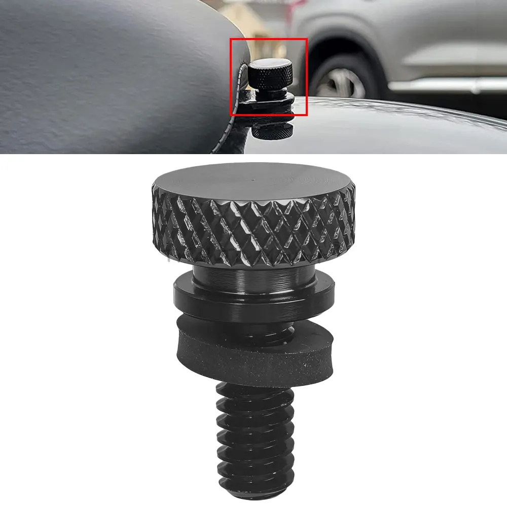 

1 Piece Of Seat Bolt For Harley Sportster Touring Softail Dyna Cvo All Models Rear Fender Seat Mounting 1996-2019 Black Knurled