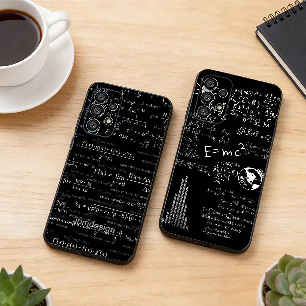 

P-Physics Chemical Mathematics Phone Case Black Silicone Soft For Samsung S25,S24,S21,S22,S23,S30,Ultra,S20,Plus,Fe,Lite