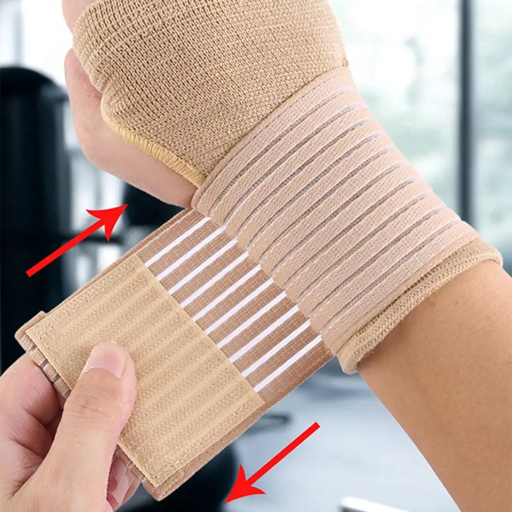 1 Pair Carpal Protect Sports Safety Wristband Wrist Guard Sweatband Elastic Bandage Arthritis Hand Shaping Sporting Glove Sport