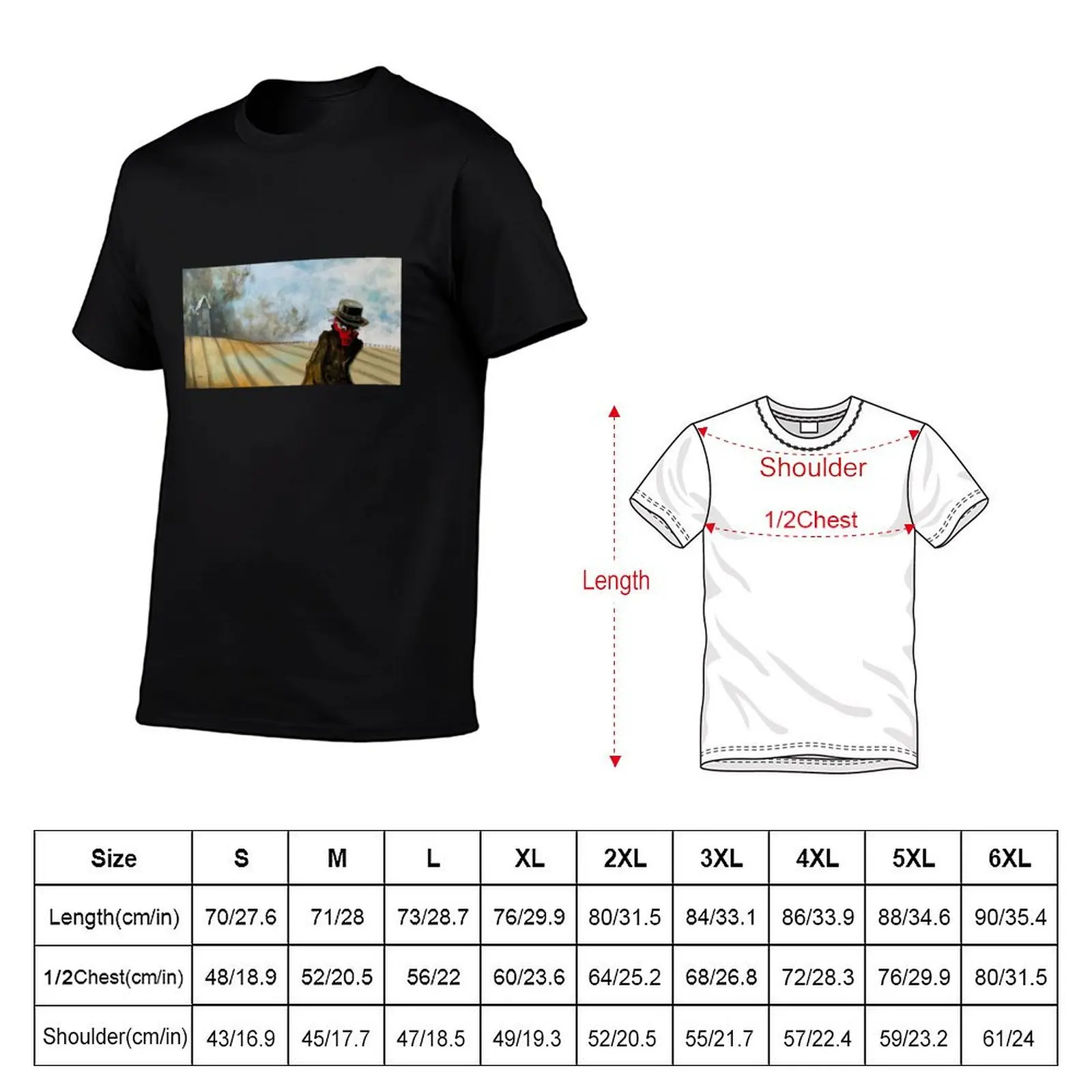 Stranger In the Field T-Shirt Fashion Casual Short Sleeve T-Shirt