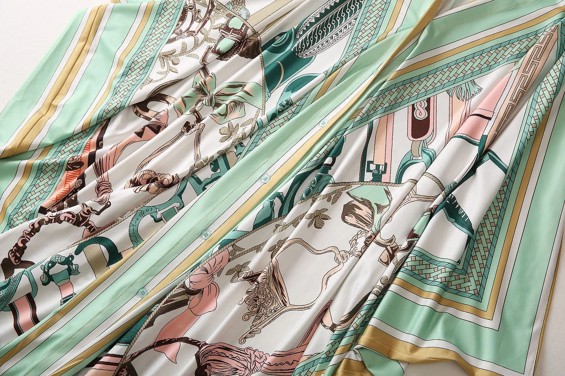 HIGH QUALITY Luxury Designer Inspired Summer Women Jessy Silk Long Green Beach Kaftan Maxi caftan Dress 2024