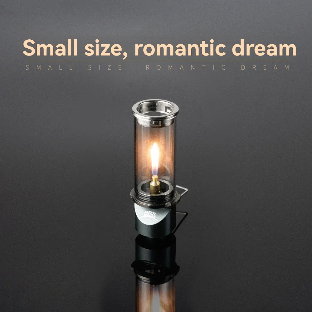 BRS Windproof Candle Lamp Gas Burner StoveOutdoor Camping Lights Tent LightingEquipment BRS- 55 Dreamlike Candlelight Lamp Mini