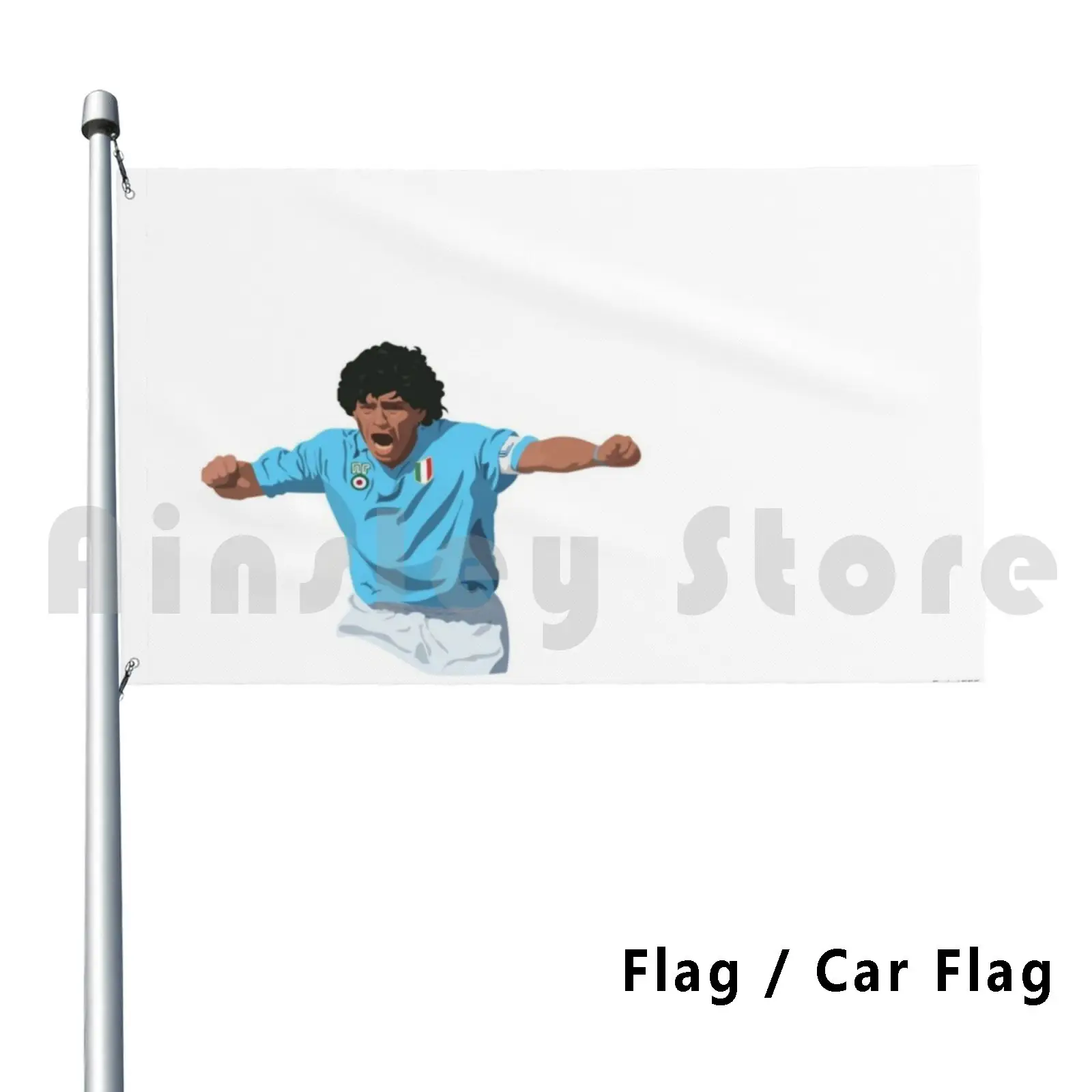 Diego Maradona-Napoli Captain Outdoor Decor Flag Car Flag Maradona Diego Maradona Maradona Napoli