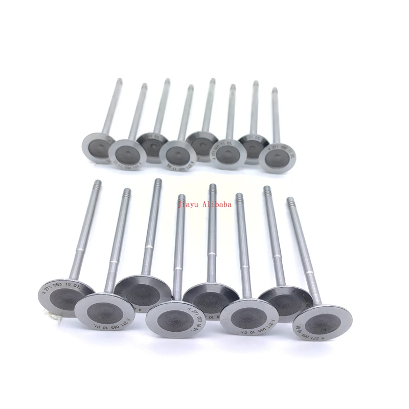 Engine intake valve exhaust valve for Mercedes Benz S204 C204 W212 A207 C207 R172 A2710501127 A2710531001 2710501127 2710531001