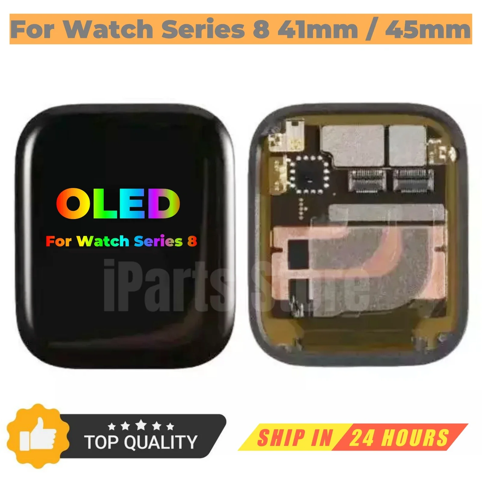 iParts OLED Display For Apple Watch Series 8 S8 41mm 45mm A2773 A2775 A2772 A2774 A2857 A2858 Retina LCD Touch Screen Assembly