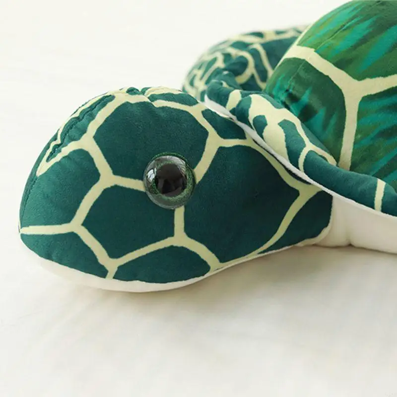 95ae Big Sea per Tartle Plush Tortoise per bambolo cuscino morbido PP in cotone cuscinetto cuscinetto per animali per