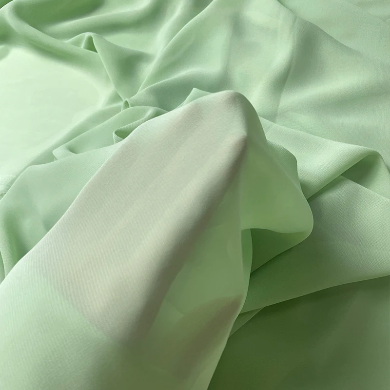 

Свадебное украшение, марля, свадебное платье, сетчатая ткань, аксессуары для шитья, мягкая ткань, ткань Telas, зеленый авокадо, 100D шифоновая ткань