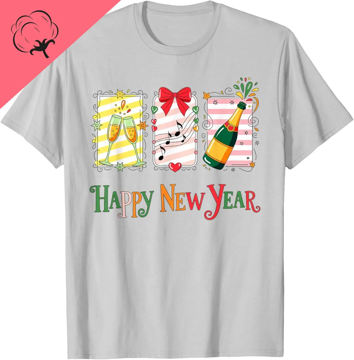 Funny New Year's Eve Party Supplies Happy New Year 2026 Meme T-Shirt Couple Kawayi Breathable and Comfortable Cotton Tee