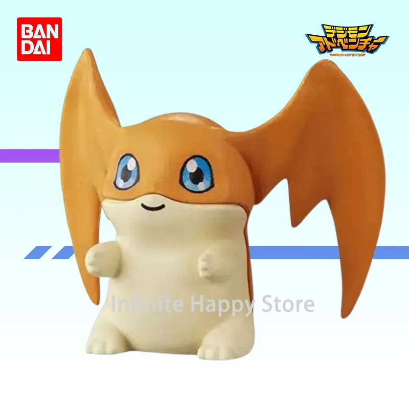 In Stock Bandai Narabundesu Anime Digimon Agumon Palmon Tailmon Patamon Original Figure Model Capsule Toy Collectible Decoration