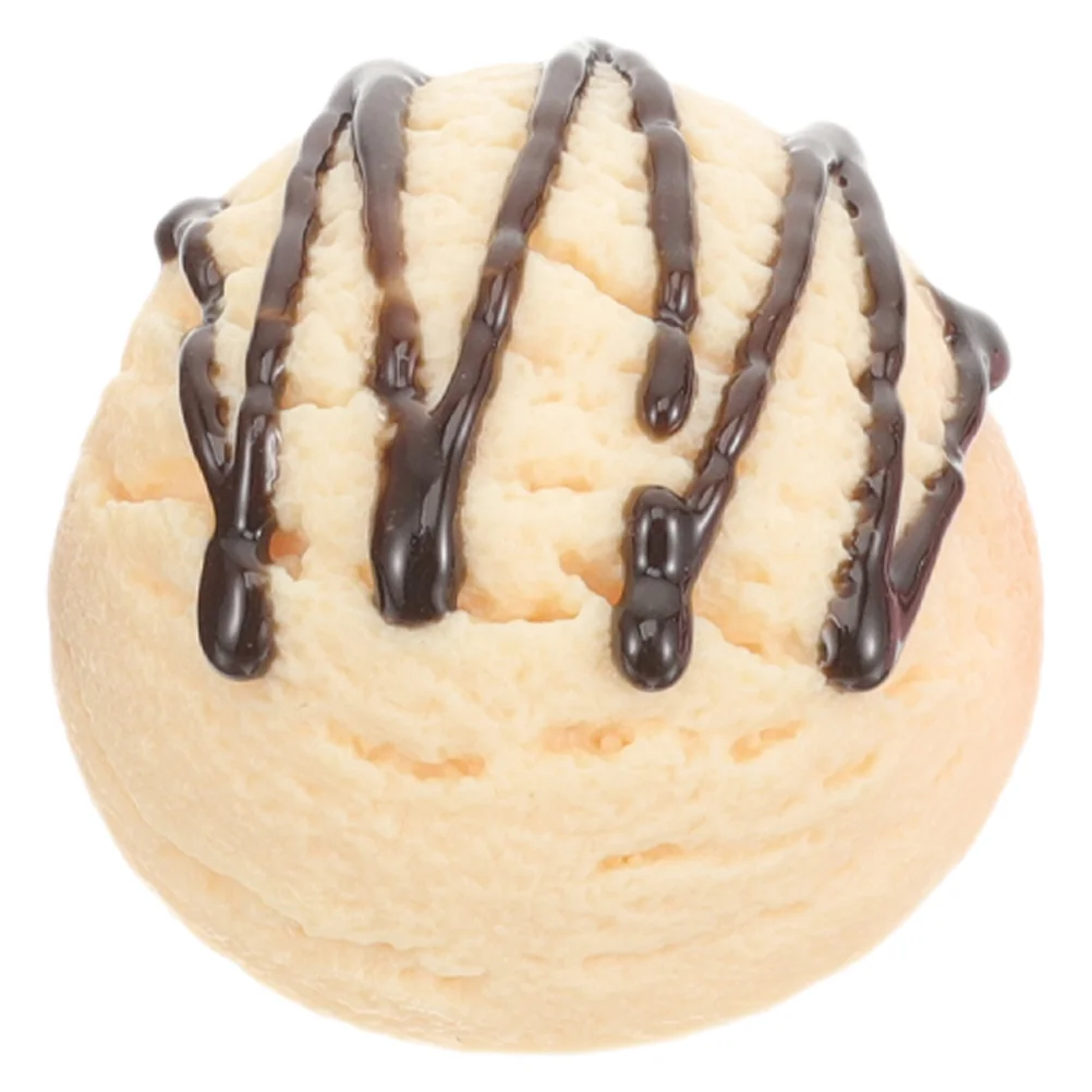 Ice Cream Model Balls Showcase Prop Realistic Props Scoop Decorate Faux Display Party Pvc Fake Shopping Cube Molds