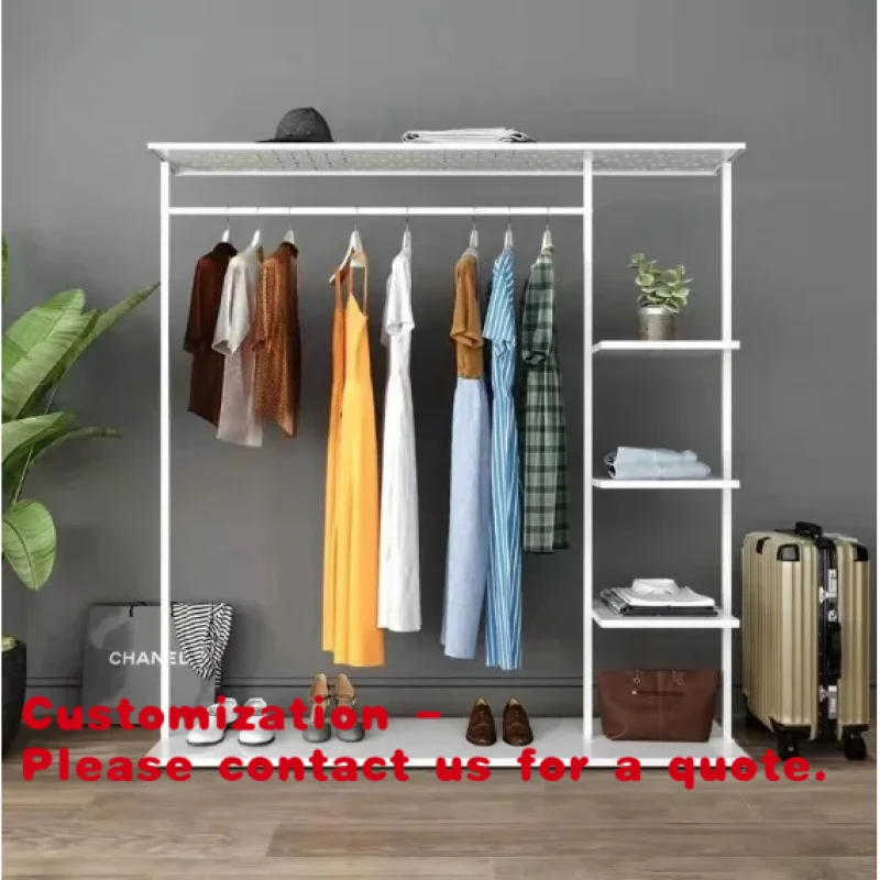 custom.Dy Modern Women's Clothing Rack Stainless Steel Electroplated Polished gold Three-Tier Rust-Proof Freestanding Clothes Ra