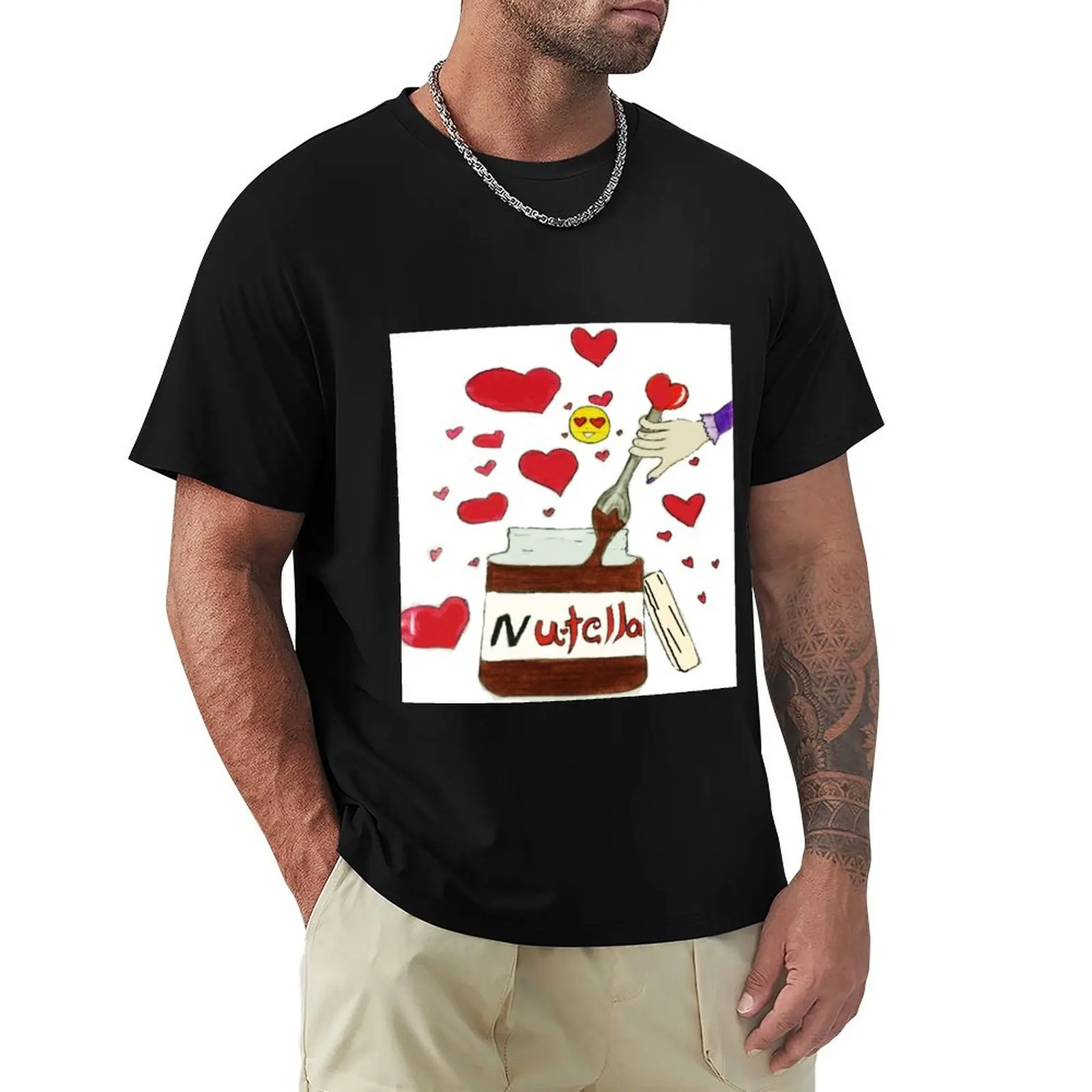 nutella T-Shirt Art Pattern Printed Casual Top