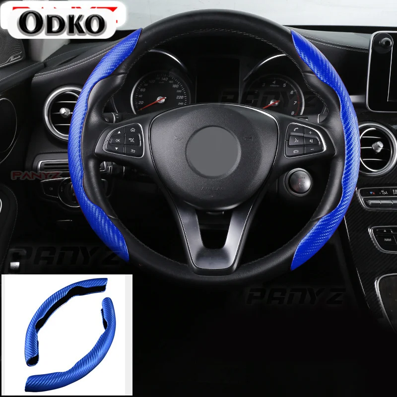 Antiskid Non-slip Car Steering Wheel Cover Suede For Kia Rio Sportage Ceed Cerato Sorento K2 K3 K4 K5 Seltos Stinger Carninal