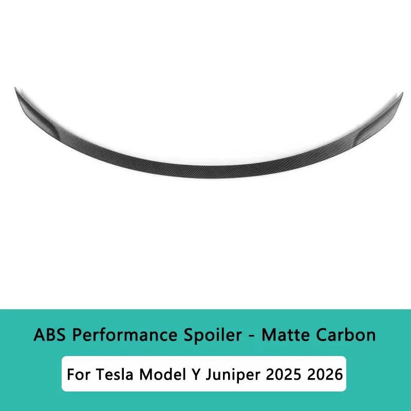 HEENVN Spoiler voor Tesla Model Y Juniper 2025 2026 Spoilers Hoge Prestatie Kofferbak Spoiler ABS Carbon Patroon Auto Accessoires