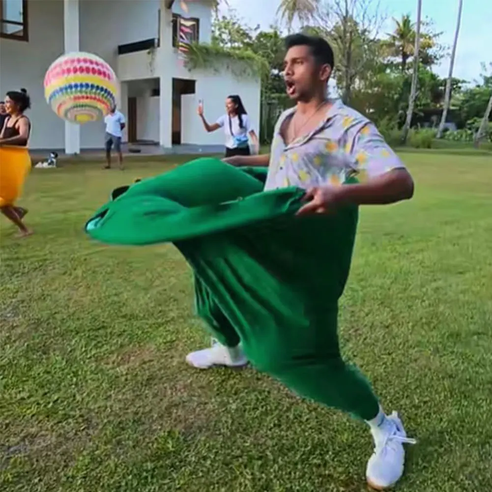 

Granny Pants Field Family Reunion Game with 4 Bouncy Balls Freaky Party Game with Oversized Pants for Adults Family Activities