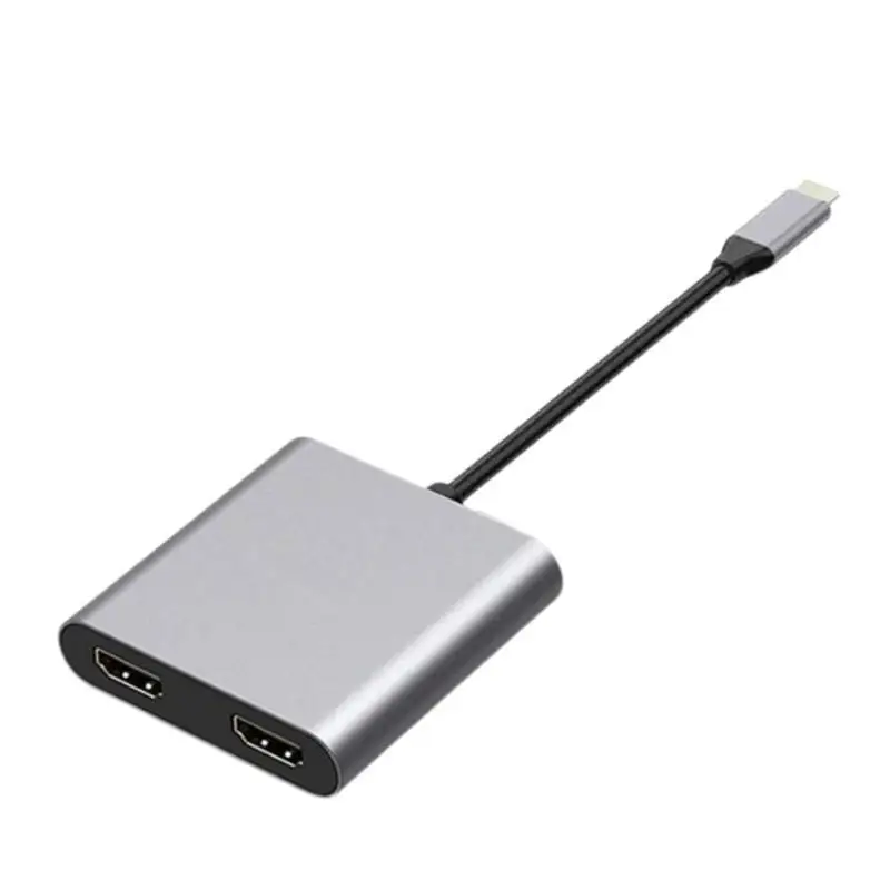 

Концентраторы R53C USB C Два выхода 4K с подачей питания и возможностью подключения USB3.0 для путешествий и повседневного