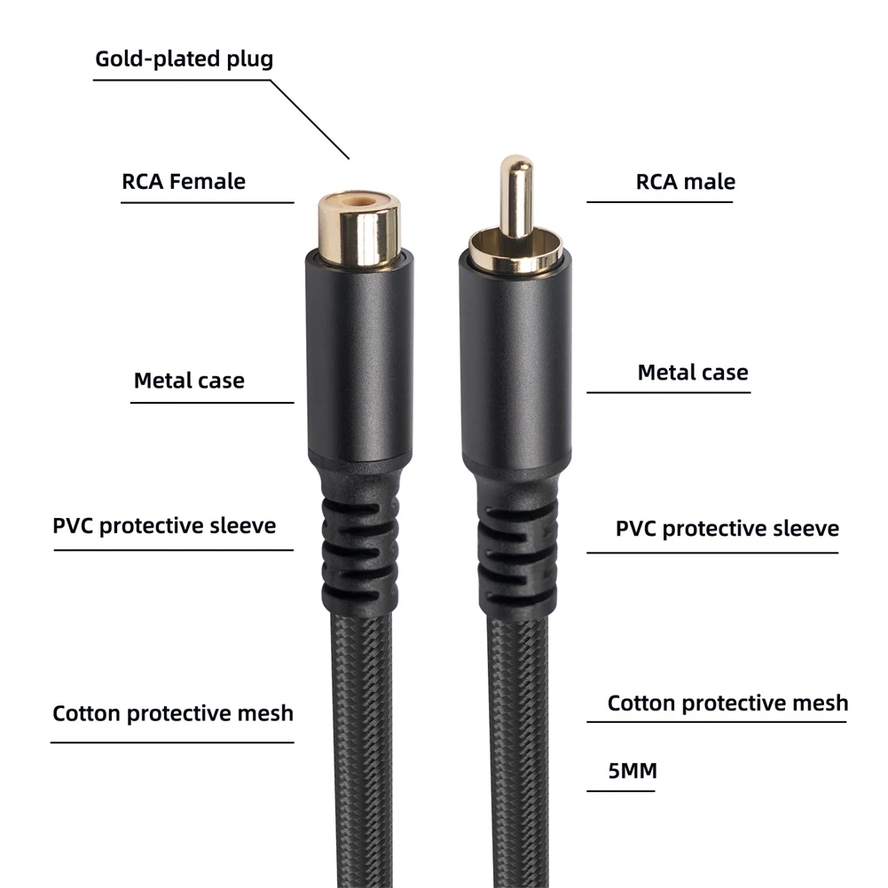 

Musical Instruments Audio Cable Audio Video Equipment Male To Female Pro Audio Equipment High Quality Brand New
