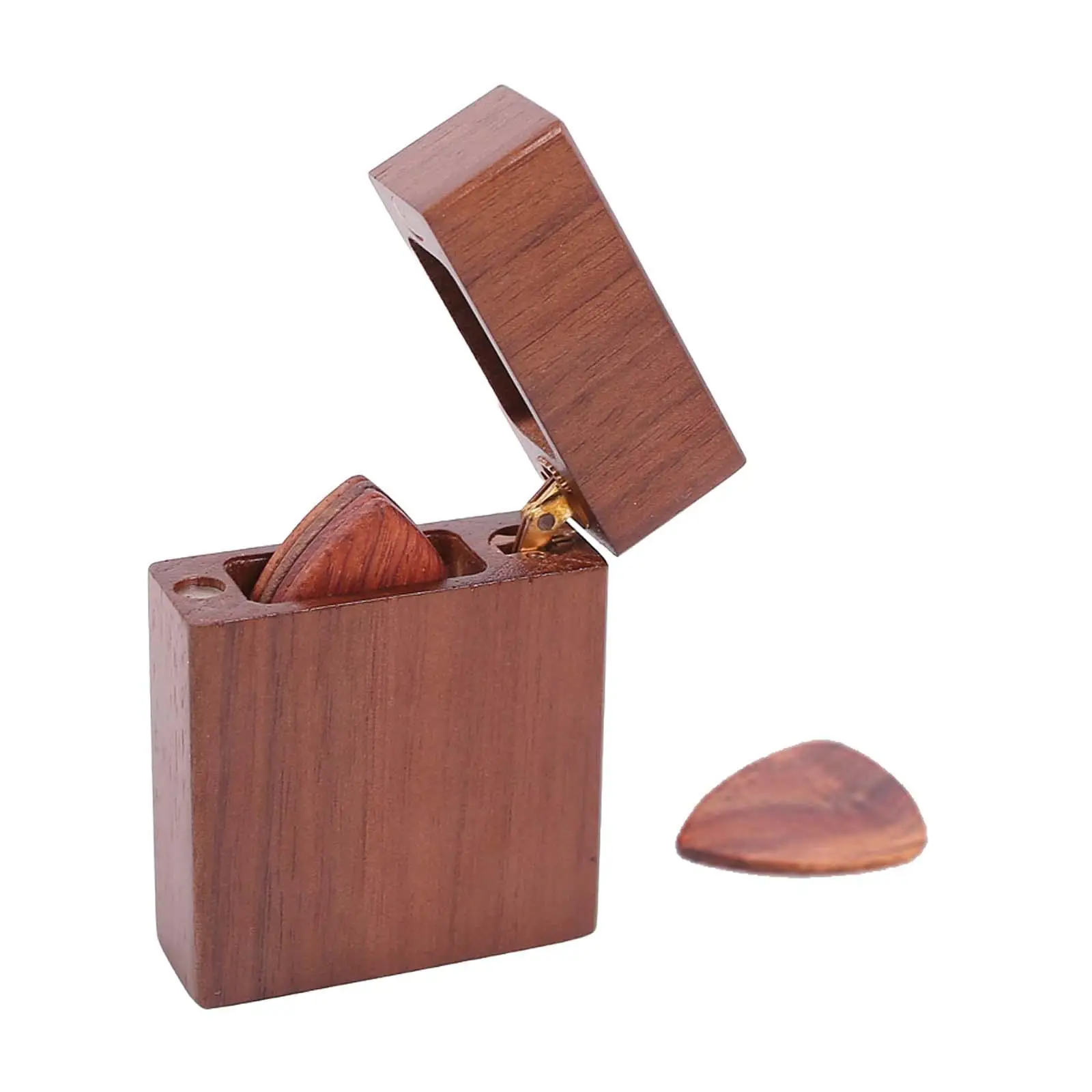 

Wooden Guitar Picks Case Handicraft for Guitarist Musician Gift Collections