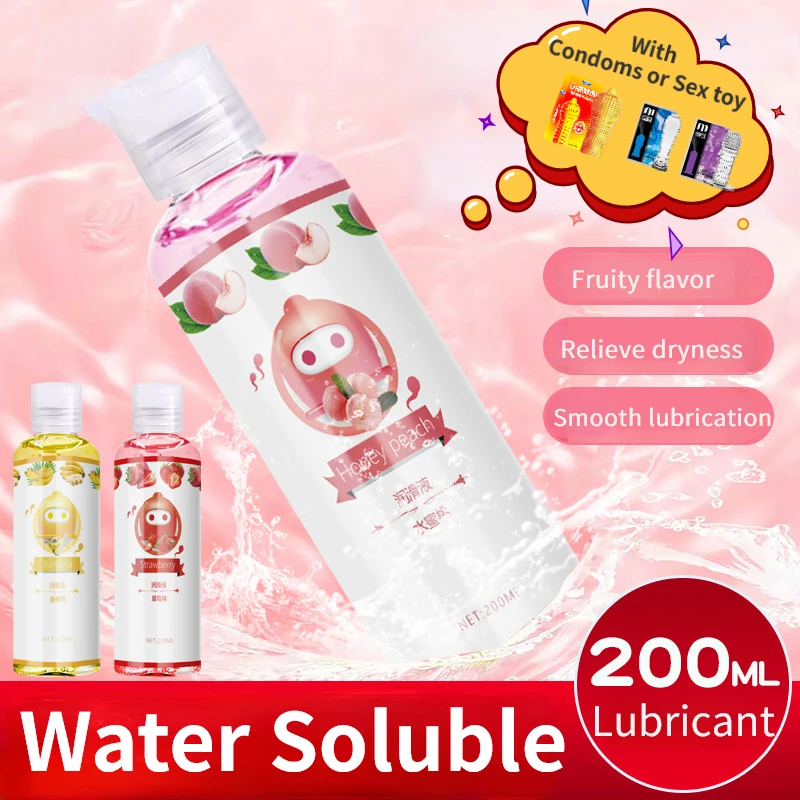 200ml Fruity Flavor Lubricating Water-soluble Human Body Lubricating Fluid for Man Woman 18+ Sex Toys Sexshop sexes accessoires