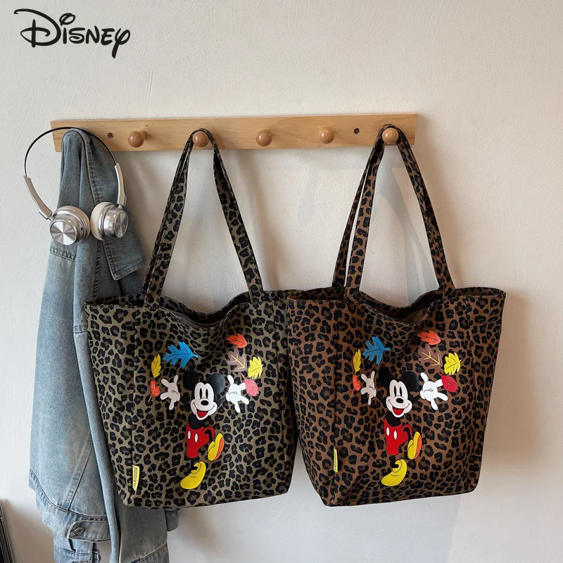 

Disney Mickey New Women's Shoulder Bag Fashion High Quality Women's Handbag Cartoon Versatile Large Capacity Girls' Shopping Bag