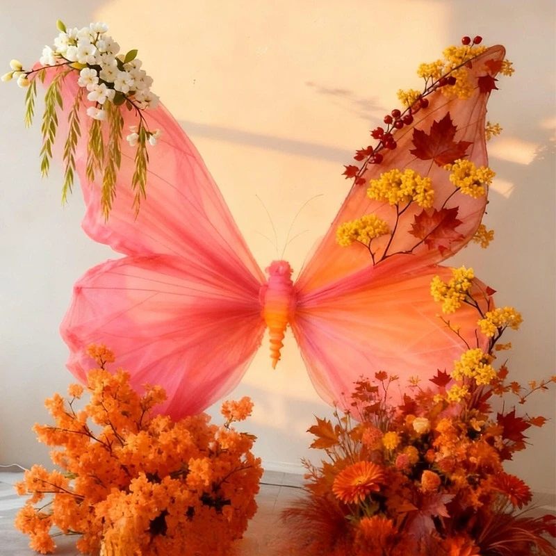 Butterfly decorative ornament beautiful Chen landscaping Internet celebrity shop window decoration atmosphere scene layout