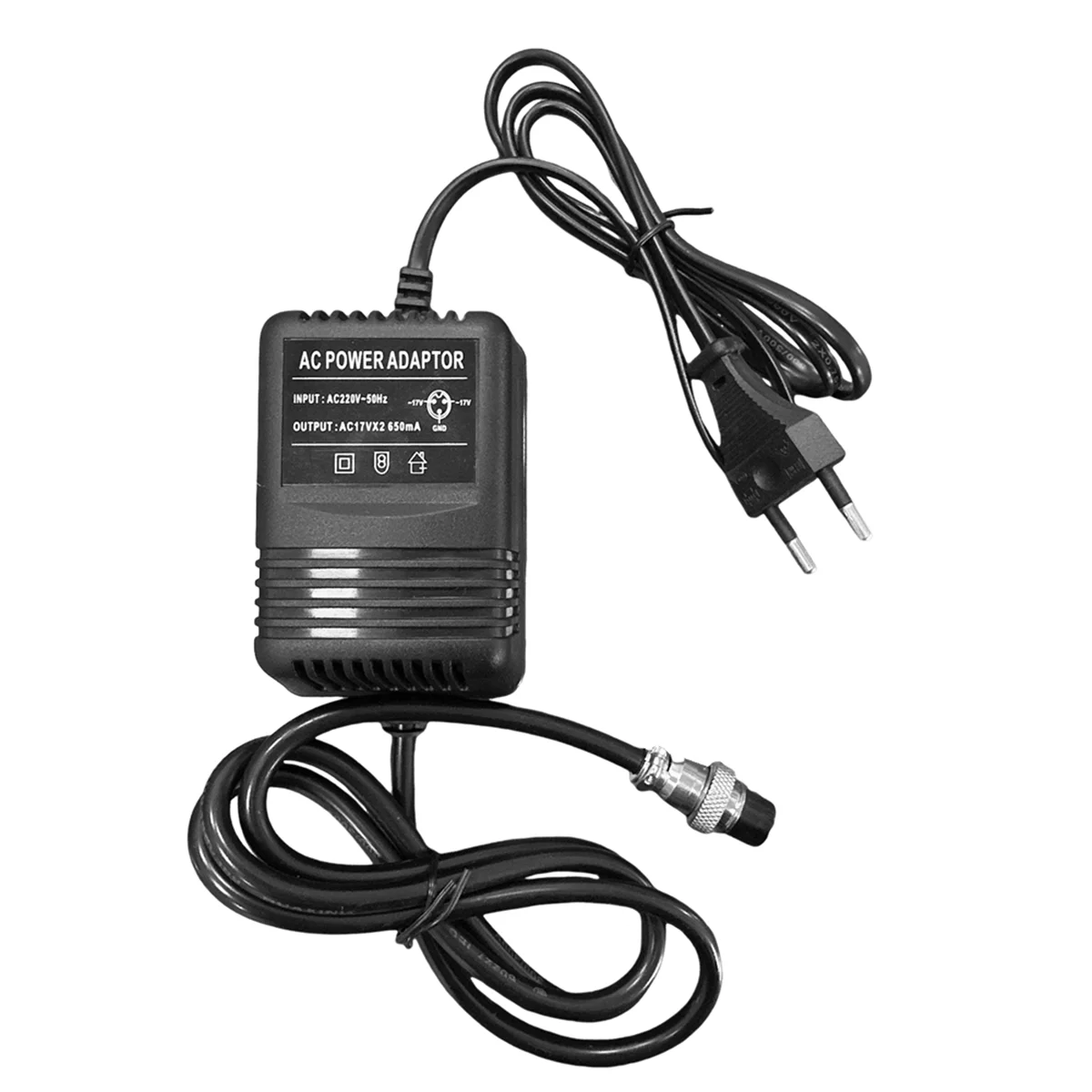 Adaptor daya F4 15V Mixer konsol Mixing Power Supply AC Adapter 3-Pin konektor EU PLUG