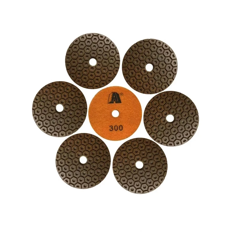 

5PCS/Set 4 Inch 100mm High Quality Circular Diamond Metal Polishing Pad Stone Marble Granite Abrasive Grinding Pad