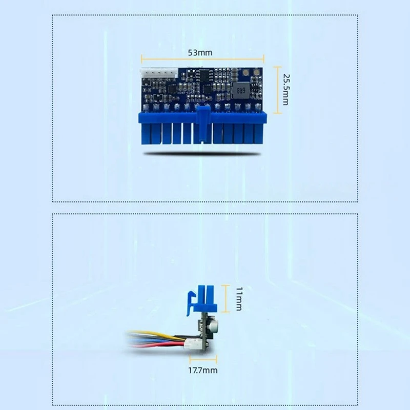 وحدة طاقة القابس المباشر ، من من 12 فولت ، مع W ، طاقة عالية ، PSU ، 24Pin ، Mini ITX DC إلى ATX ، مزود طاقة الكمبيوتر