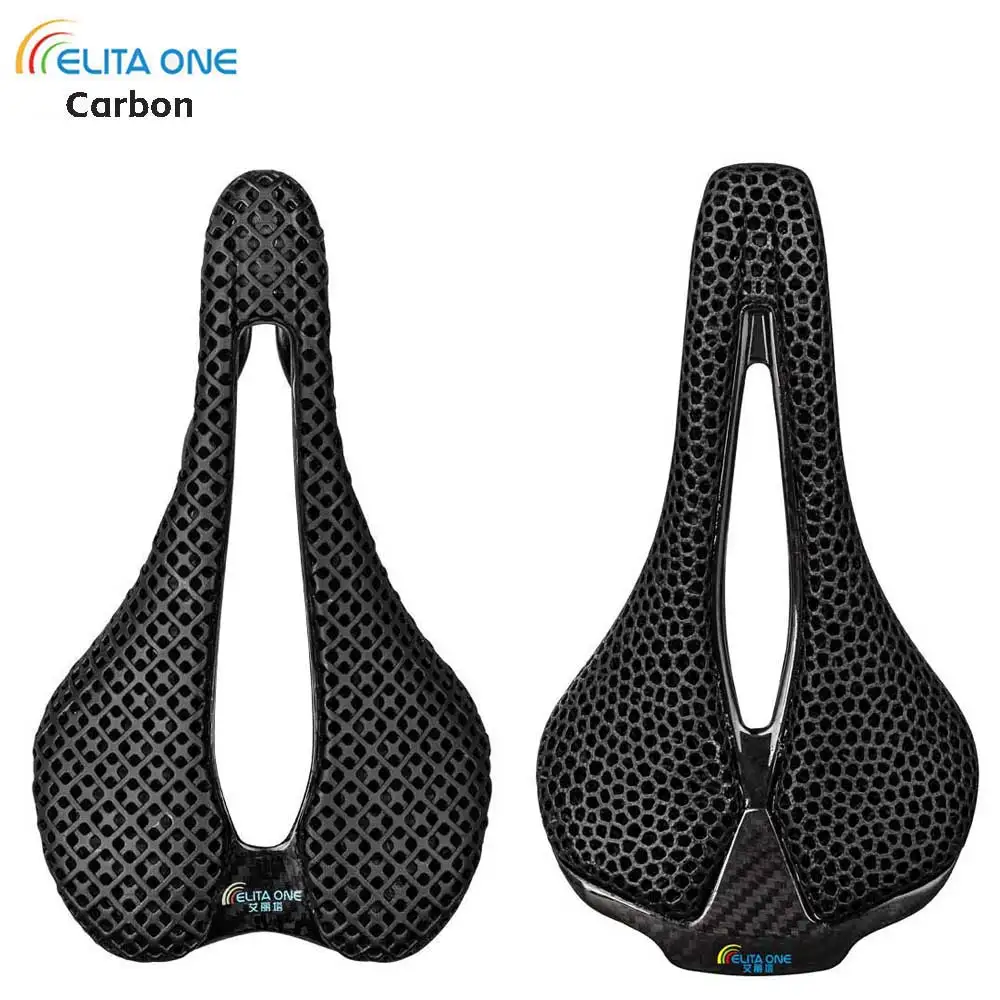 elitaone 3D printing saddle 255x140mm Carbon road/MTB Bike Saddles Carbon rails 7x9mm Ultralight 165g