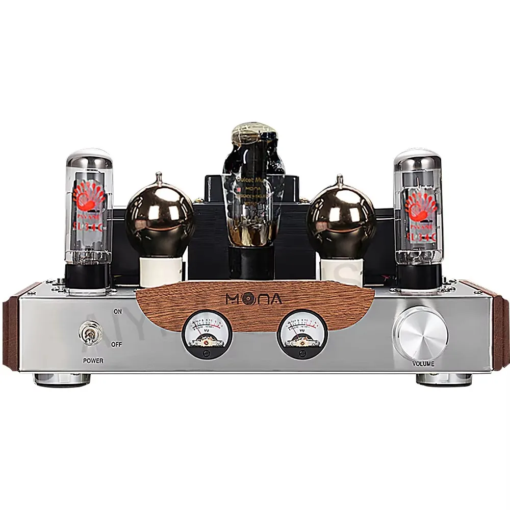 AIYIMA SMSL HIFI 6H8C EL34 Tube Amplifier 2.0 8W Class A Vacuum Tube Amplifier Pure Handmade Weld Bluetooth Power Amp Audio