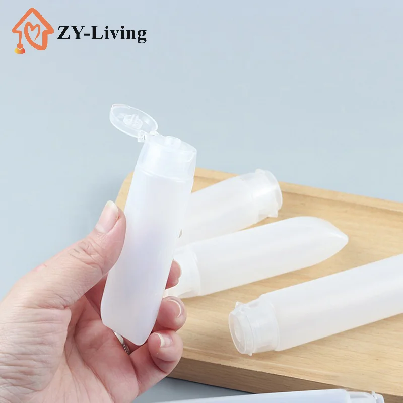 10 Stück 30/50 ml leere Quetschtuben aus PE, weiche Tuben, Flasche für Gesichtsreiniger, Kosmetikverpackung, Reiseflasche, nachfüllbarer DIY-Behälter