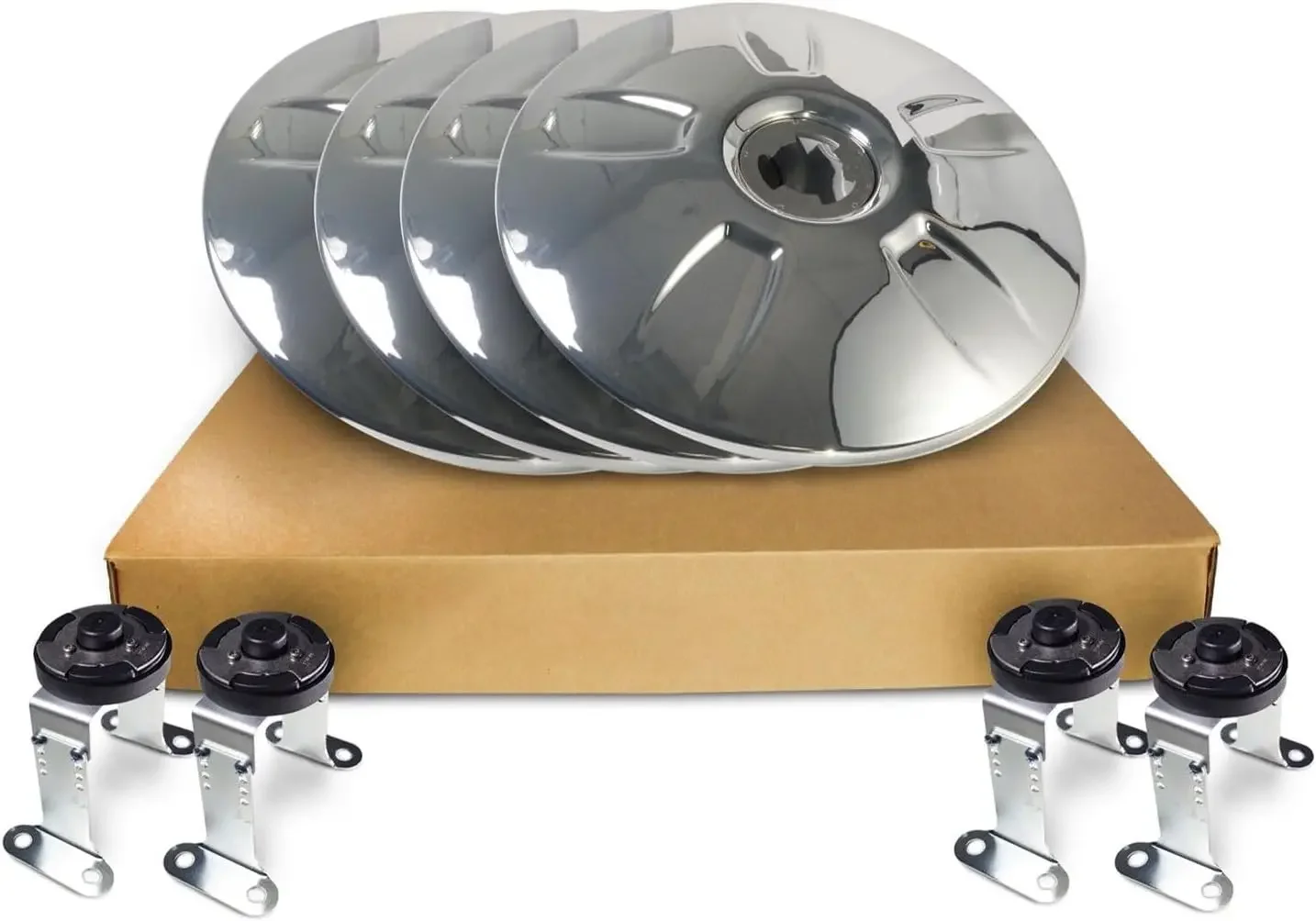 

Rear Axle Wheel Cover Chrome Aerodynamic Hubcap 33mm Screw-On ABS Chrome Plastic (2 Pack) (Universal Fit) (TR588-TWC)