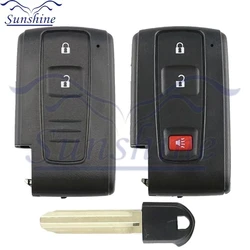 Sunshine Fits Toyota Prius 2004-2009 Key Fob Cover Case Shell Keyless Entry Remote Replacement With Blank Key replacement shell