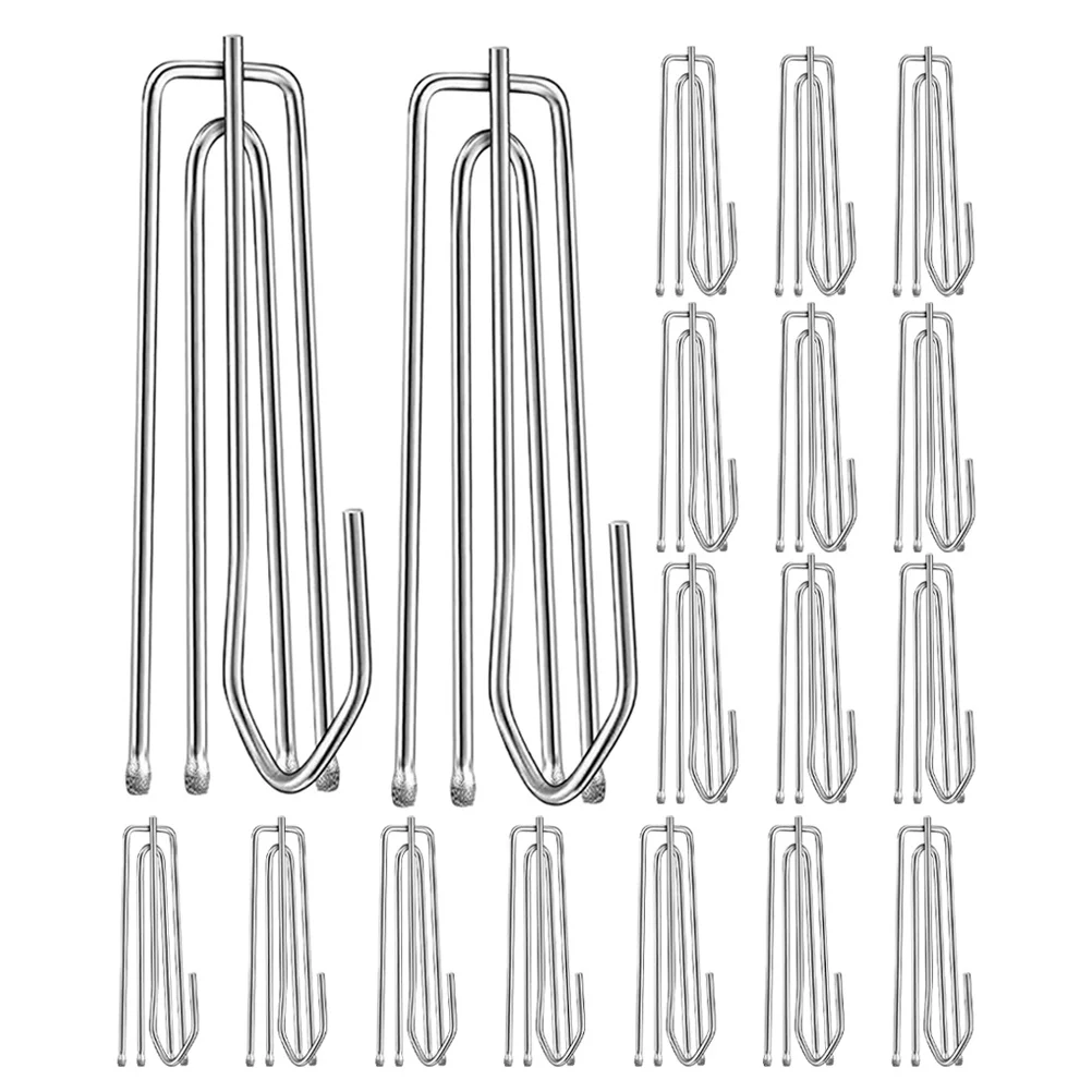 

60Pcs Curtain Four Claw Hooks Stainless Steel Pleated Hanging for Curtain Rods Tracks Modern Design Home Decor Accessories