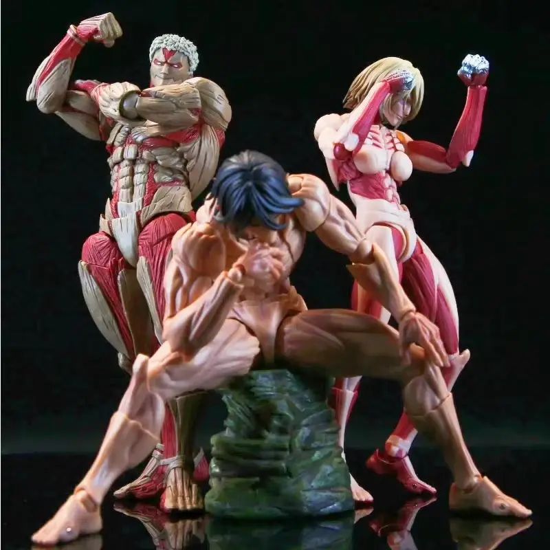 Nueva Figura de Anime Attack On Titan Amazing Yamaguchi Revoltech Nr068, Titán Femenino Annie Leonhart, Modelo Coleccionable GK, Juguete de Regalo