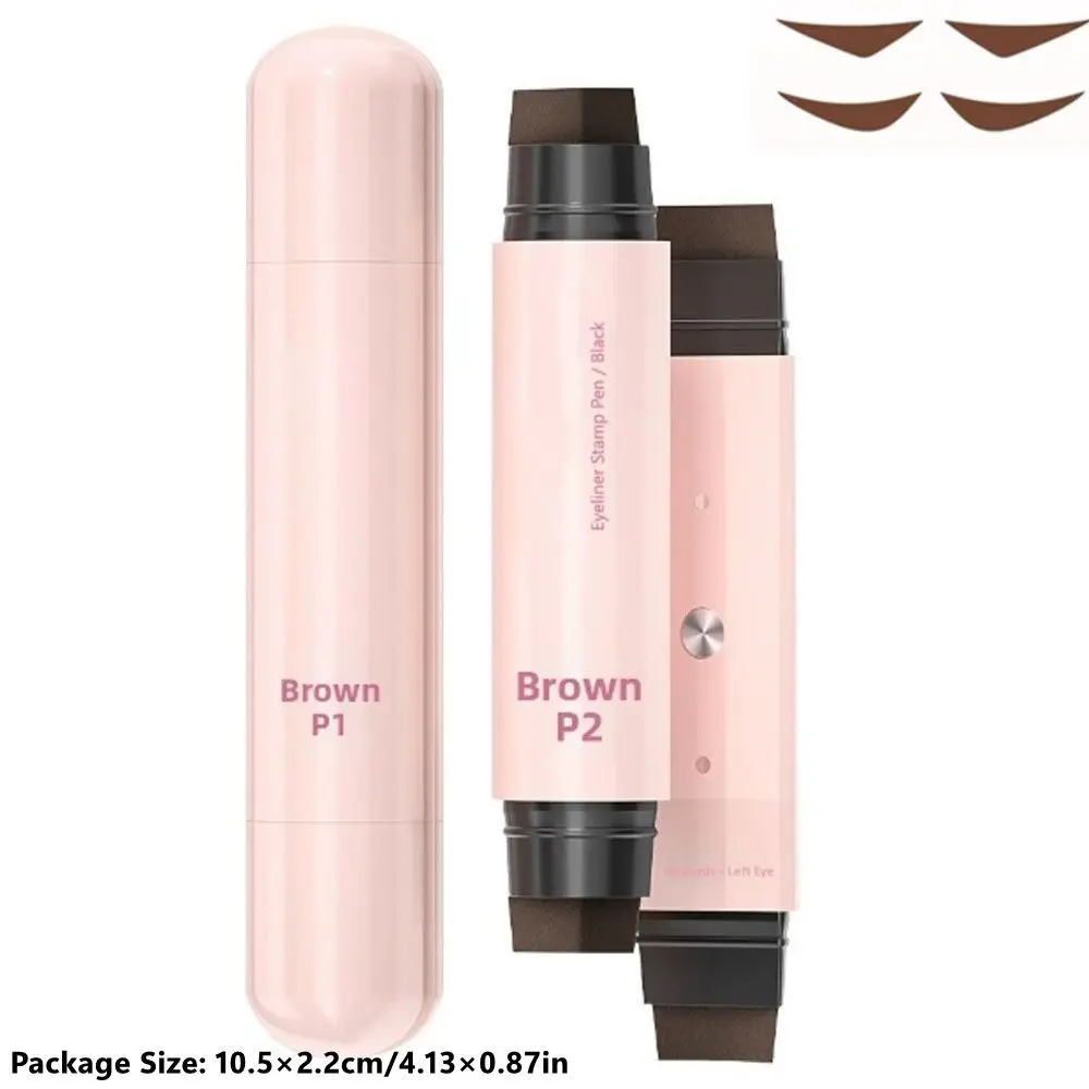 Nuovo timbro per eyeliner impermeabile timbro per eyeliner di colore nero a lunga durata timbro per eyeliner girevole facile da usare