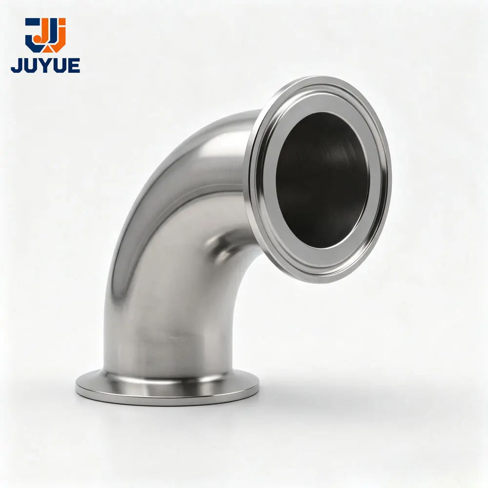 SS304/316L Sanitary 90° Tri Clamp Elbow Food Grade Stainless Steel Fitting 1.5