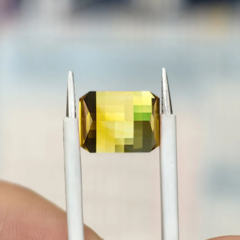 اللون الطبيعي 10X12mm بكسل جوهرة YAG المواد للمجوهرات الجميلة هدية عيد ميلاد الزفاف