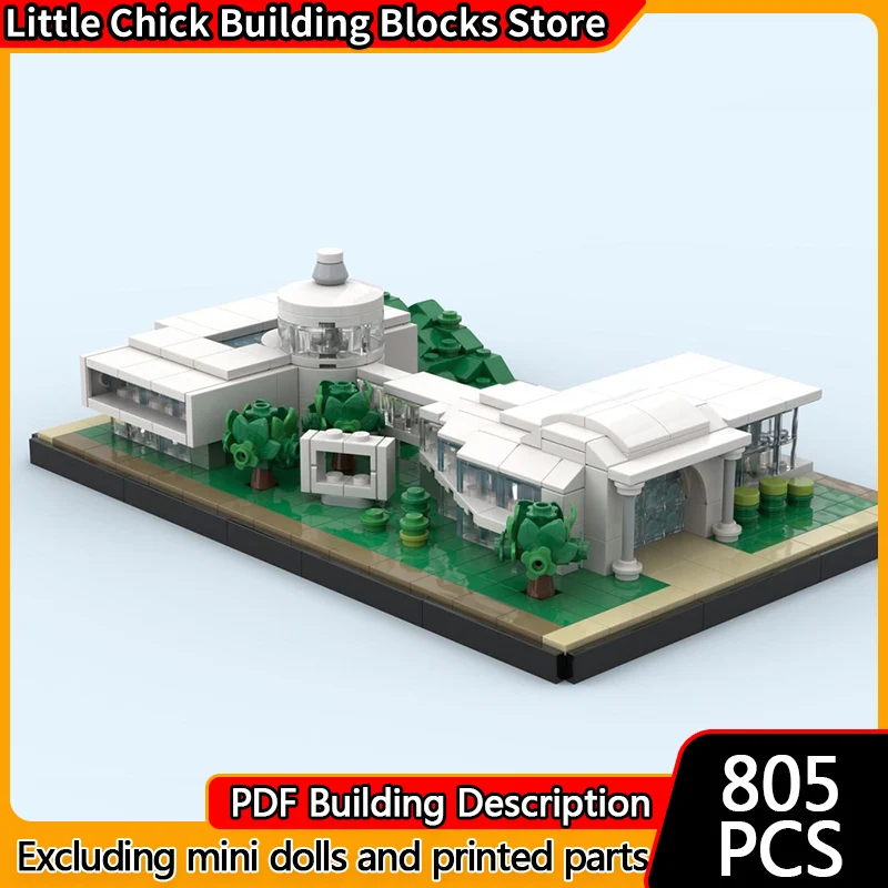 

City Street View Model MOC Building Bricks Melville Mansion Modular Technology Children Holiday Gifts Assemble Toys Suit