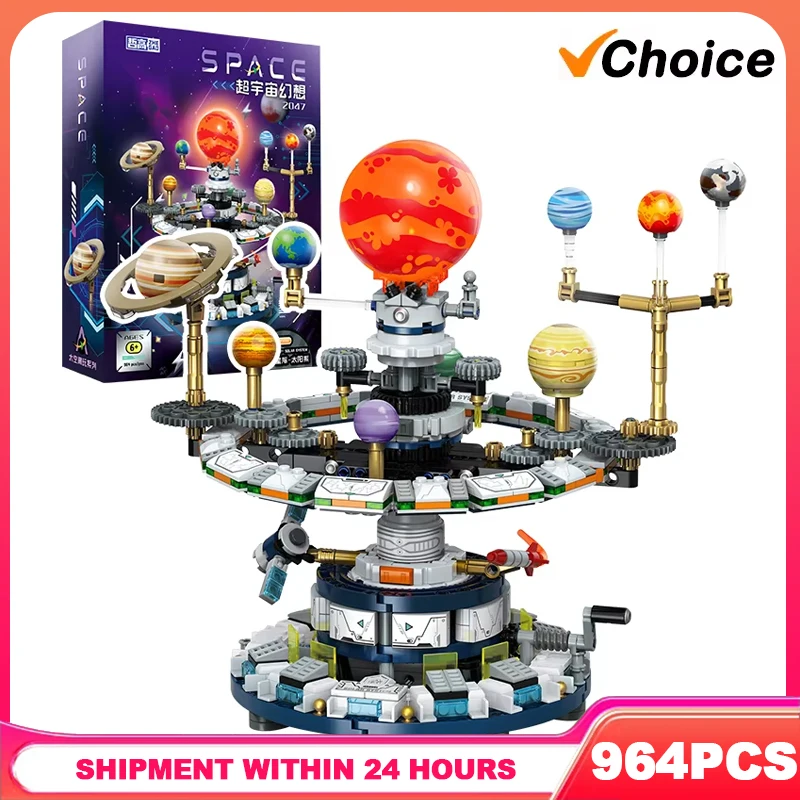 

Rotating Universe Interstellar Solar System Building Blocks Sun Earth Space Series Science Education Assemble Bricks Kid Toy Boy