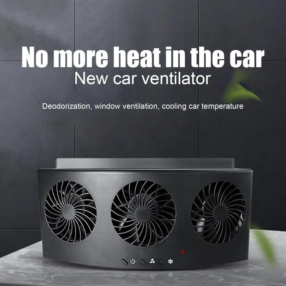 Car Fan Strong Suction Simple Installation Minimalistic Heat Dissipation Two-speed Regulation Air Vent Radiator Car Exhaust Fan