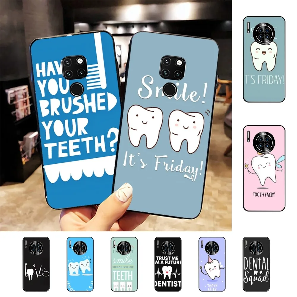 Dentist Dental Crowned Teeth Phone Case For Huawei Mate 10 20 30 40 50 lite pro Nova 3 3i 5 6 SE 7 pro 7SE