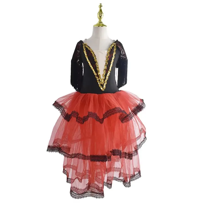 

Ballet Tutu Skirt Girls Ballet Dress Modern Dance Long Skirt Swan Lake Ballet Costumes Ballerina Stage Performance Clothing