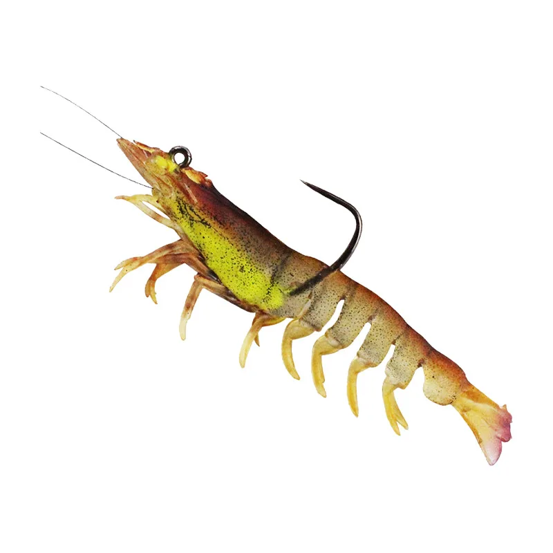 7cm 9cm 7g 12g Bait Shrimp Soft Luminous Artificial Soft Prawn With Hook Jigs Lure Swimbait Wobbler Spinning Tackle Bait Fishing