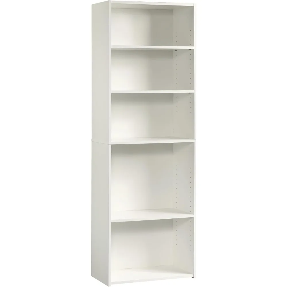 

Beginnings 5-Shelf Bookcase, Bookshelf with Adjustable Storage Shelves, L: 24.57" x W: 11.50" x H: 71.18", Soft White
