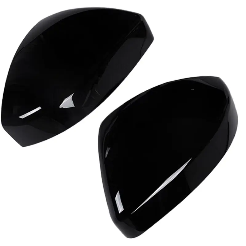 

For Land Rover Range Rover Evoque Velar Jaguar F-Pace E-Pace 14-22 Car Rearview Mirror Cover Decoration Parts Piano Black