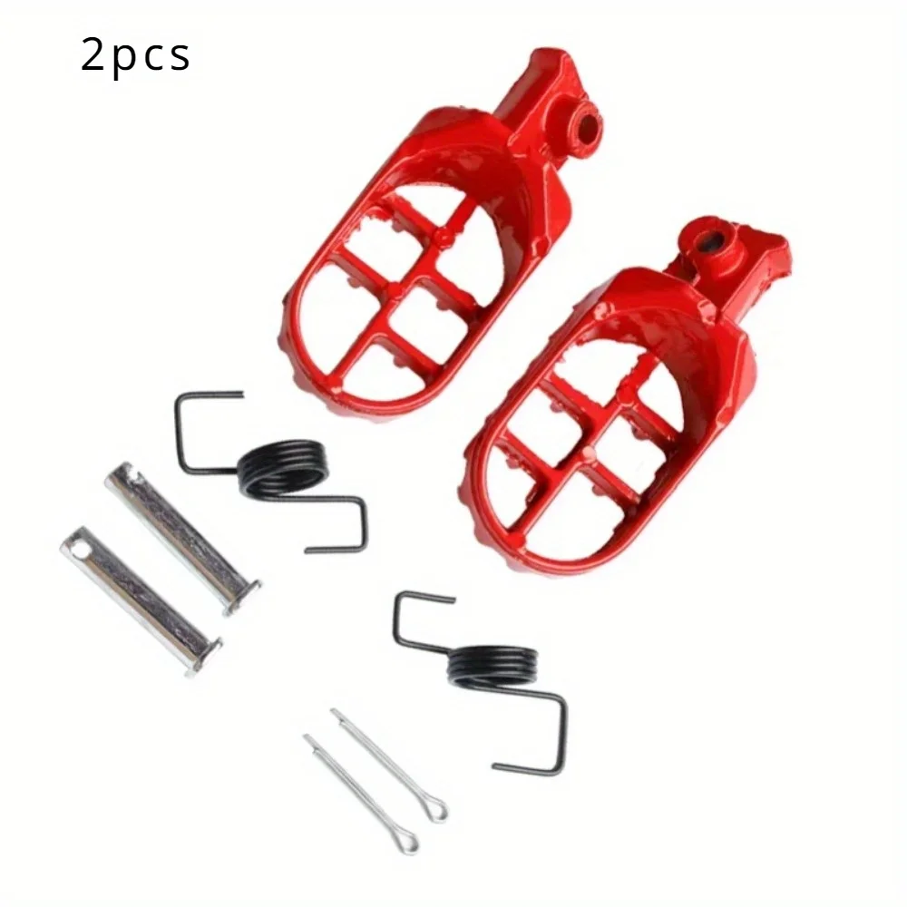 2pcs Motorcycle Foot Pegs Rests Footpegs for Yamaha PW50 80 TW200 for XR50R CRF50 CRF80 CRF100F Motorbike Chinese Dirt Pit Bike