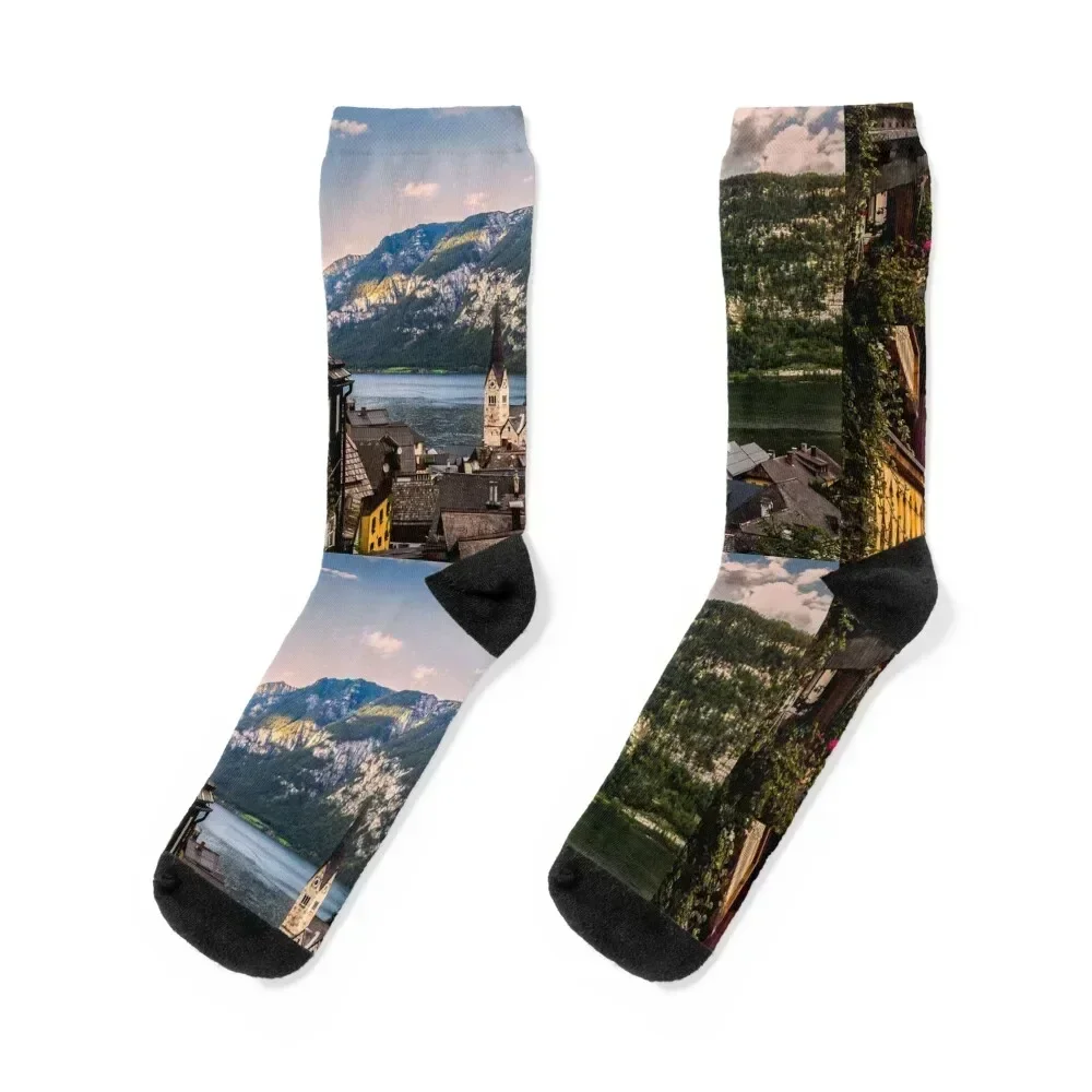 

Halstatt beauty Socks Soccer crazy winter gifts golf Girl'S Socks Men's