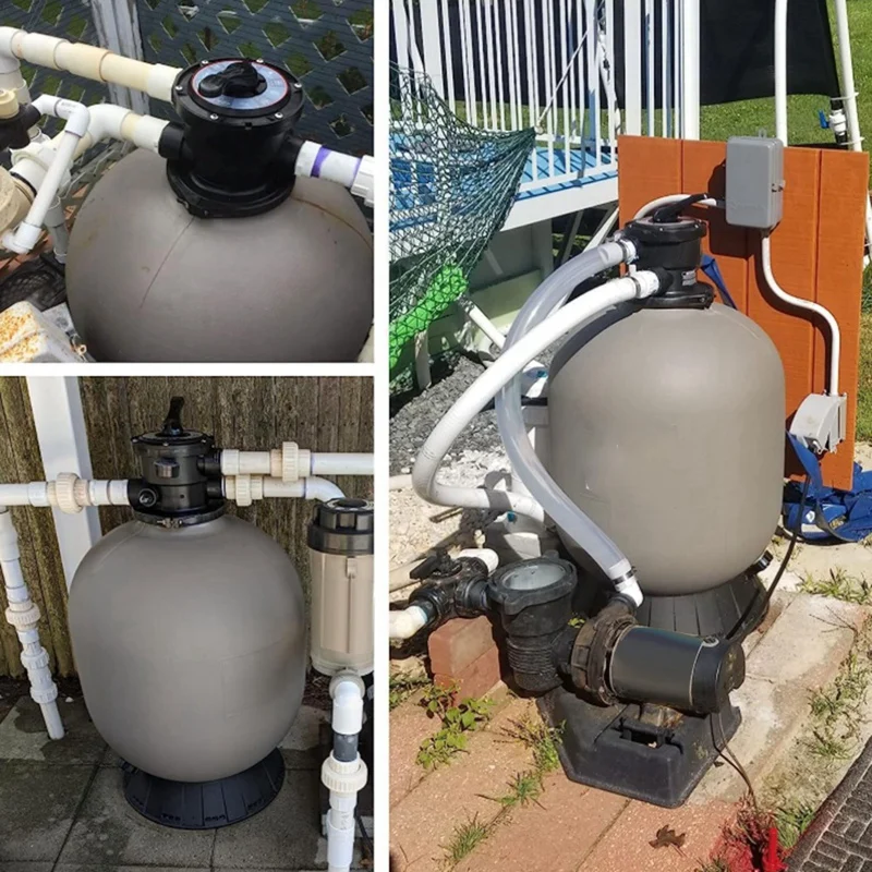 ABBN kunci penutup dan pegangan rakitan, untuk Hayward Multiport Valve/sistem pasir kompatibel SP0714T/S210S/S220T2 Series