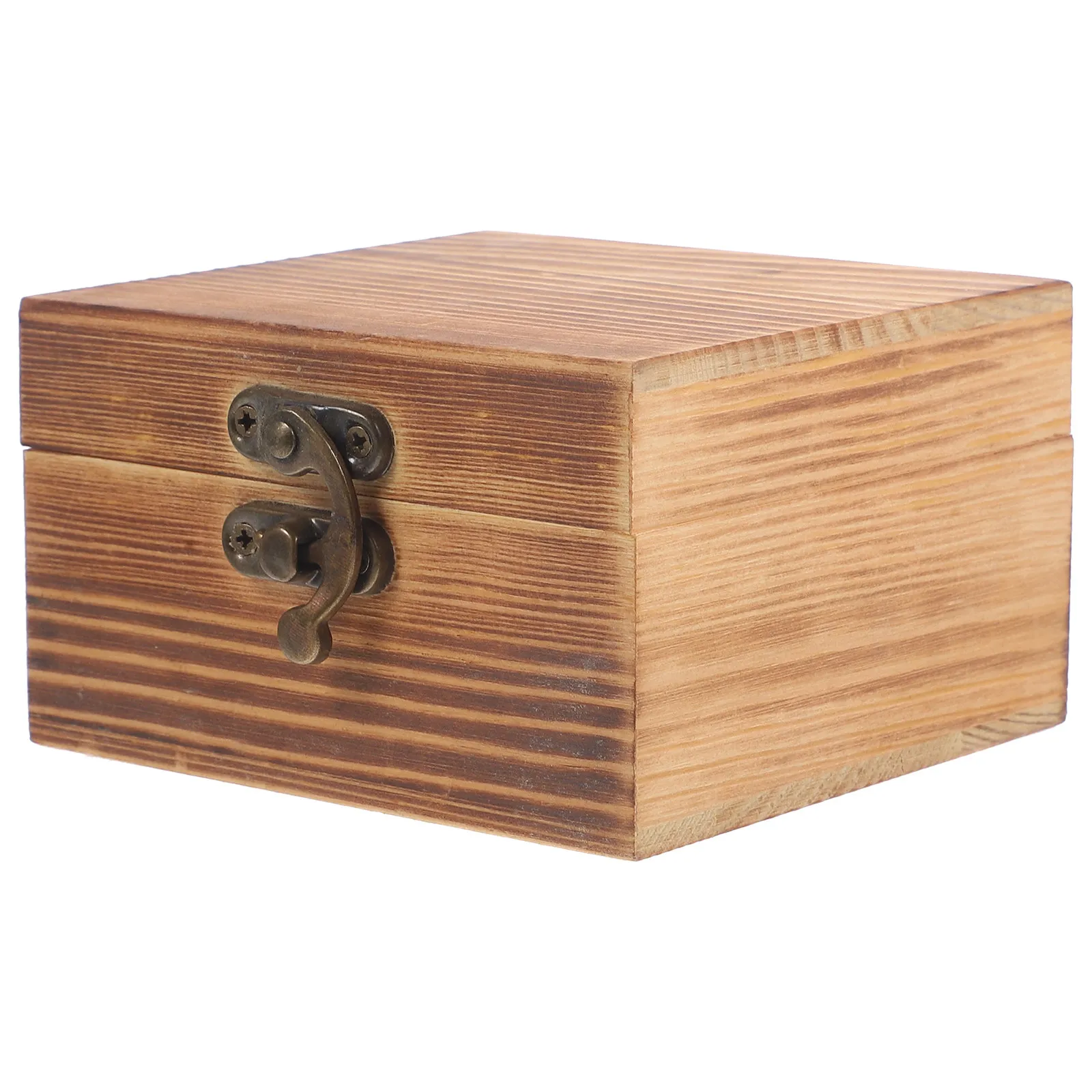 

Деревянная шкатулка для украшений с откидной крышкой и защелкой для хранения ожерелий, серег, браслетов, часов, очков, поделок